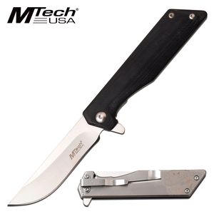 Pocket Folding Knife | Mtech Slim Black Tactical Folder Don't Tread Mt-1160Ls