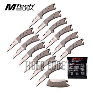 Folding Knife Mtech Mini Slim Pocket Folder Wharncliffe Blade 12 Pc Pop Set