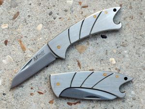 Folding Knife | Mtech Mini Slim Silver Steel Pocket Folder Wharncliffe 2