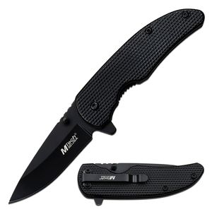 Pocket Knife Mtech Spring-Assist Folding 2.75In Blade Tactical EDC Black