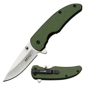 Pocket Knife Mtech Spring-Assist Folding 2.75in Blade Tactical EDC Green