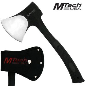 Mtech Solid Heavy-Duty Stainless Steel Camping Axe Black Hatchet