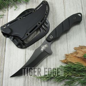 Fixed Blade Boot Knife 9in. Black Clip Combat Tactical Survival Military Mu-1148