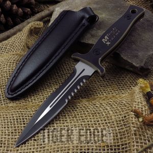 9in. Mtech Extreme Thick Full Tang Tactical Boot Knife w/ G10 Handle