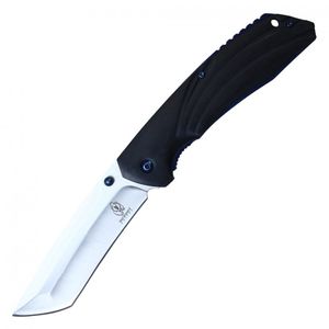 Spring-Assist Folding Knife Buckshot Black Wood Handle 3.75