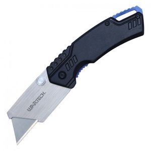 Folding Box Cutter Utility Knife | Interchangeable Blade Black Utility Pbwt1Bk