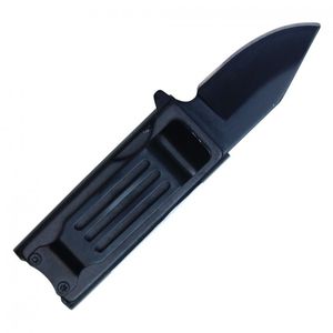Lighter Holder Folding Knife | Black Stainless Steel Blade, Money Clip, 4.5