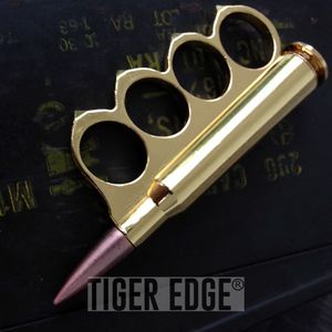 Brass Knuckle | Gold 30-06 Rifle Bullet Ammo Paperweight Western Biker Duster
