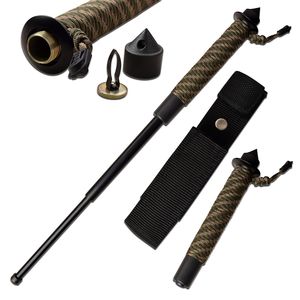 Self-Defense Baton Mtech 22in. Overall Extendable With 550 Paracord Handle