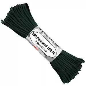 550 Paracord - 100ft - Hunter - Made in USA