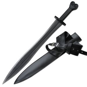 Sword Fantasy Black Medieval Crusader Blade Knights Templar Gladiator Sw-1270