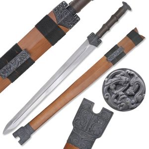 Oriental Sword 33.25in. Chinese Heavy Handforged Carbon Steel Blade + Scabbard