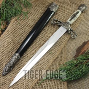 13.5in. Medieval Royal Knight's Lion Crusader Dagger