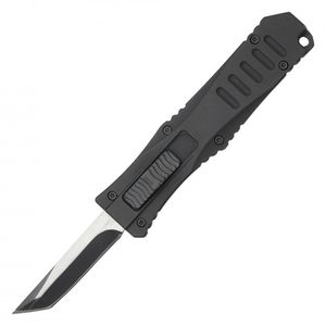 Out-The-Front Automatic Knife 2in. Tanto Blade Mini OTF - Black