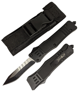 Out-The-Front Automatic Knife Black Atomic OTF 3.75in. Drop Point Blade Tactical